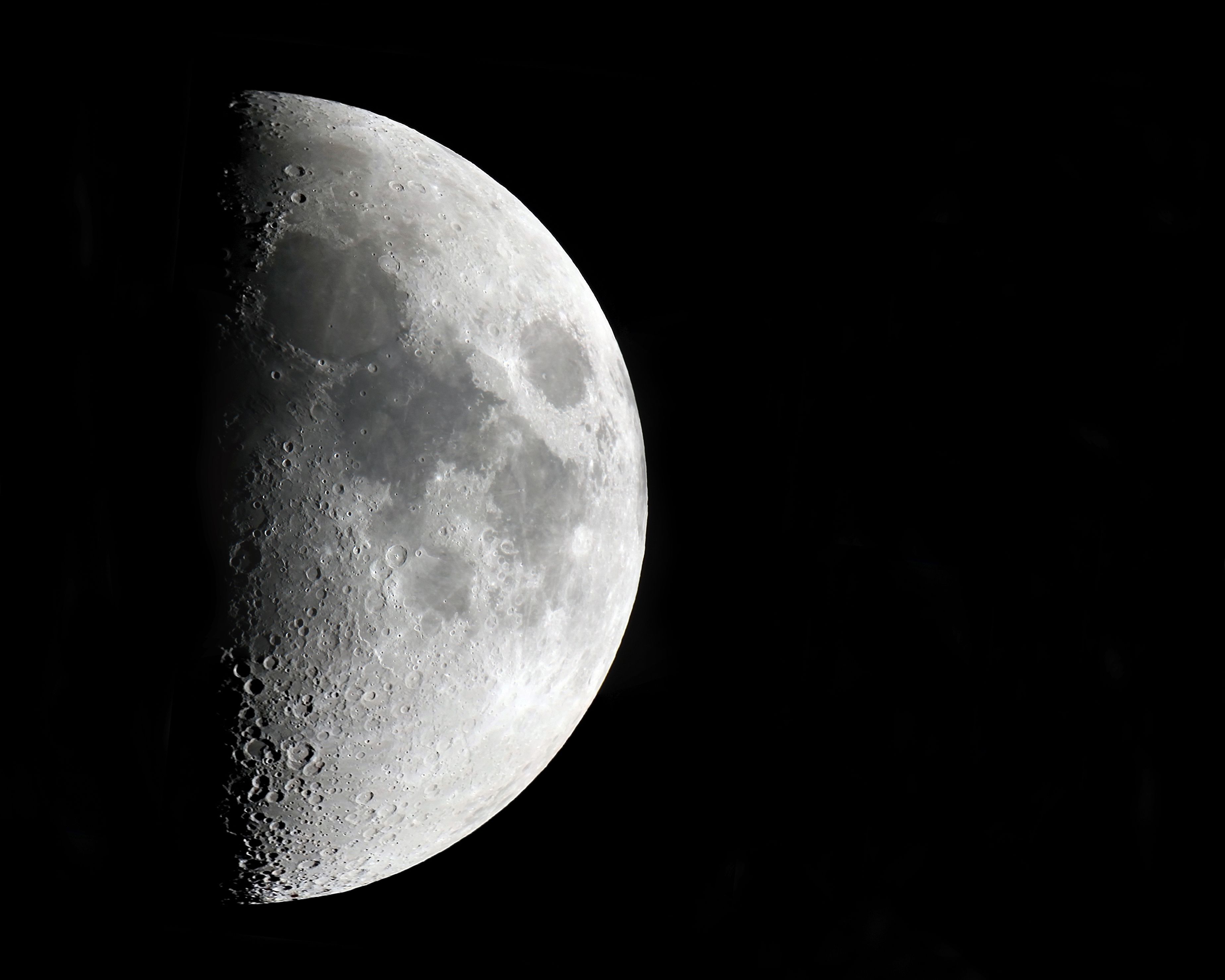 1st Quarter Moon with the "Lunar X" Astronomy Images at Orion Telescopes