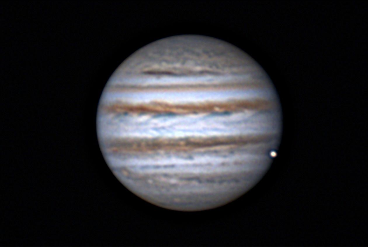 Jupiter and Europa Conjunction 11-6-13 at US Store