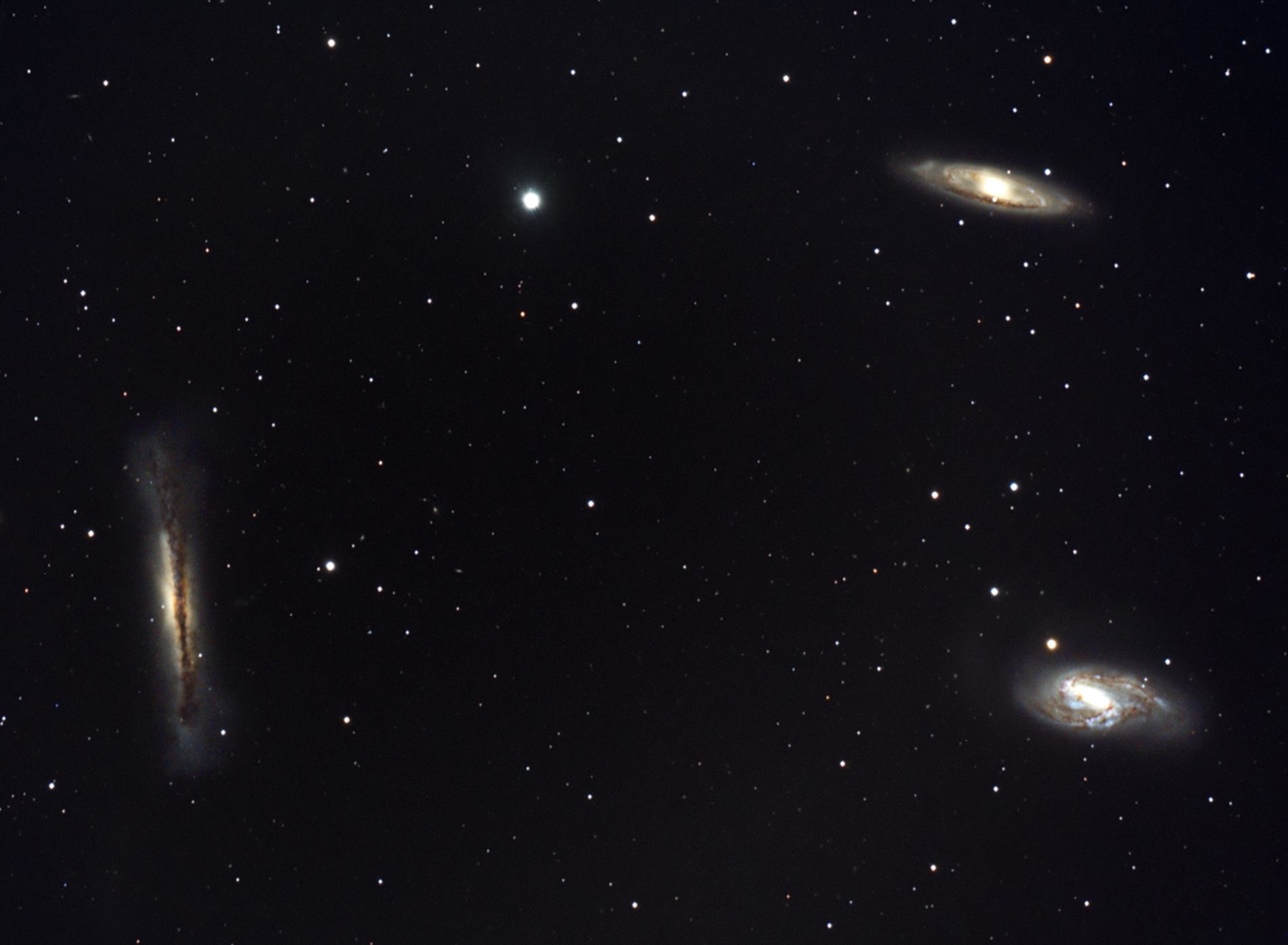 M65, M66, NGC 3628 - The Leo Trio