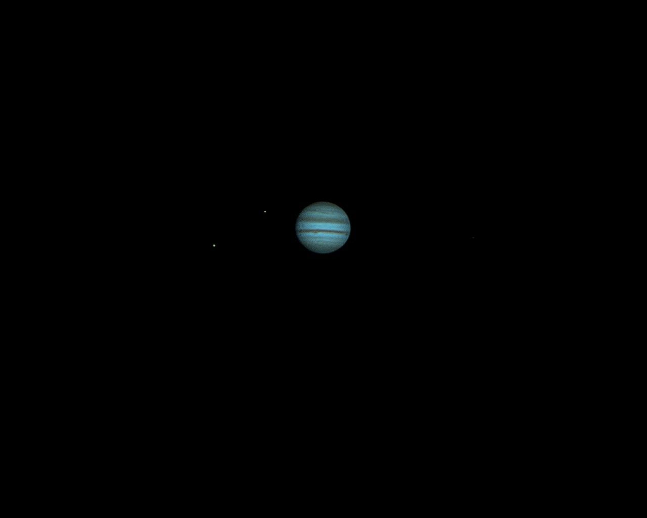 Jupiter and Two Moons