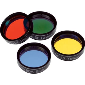 BNC Set of 4 Superior Quality Yellow Red Blue Green 2"  Filter for Telescopes 