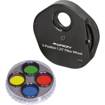 Orion Multiple 5-Filter Wheel and Color Filter Set