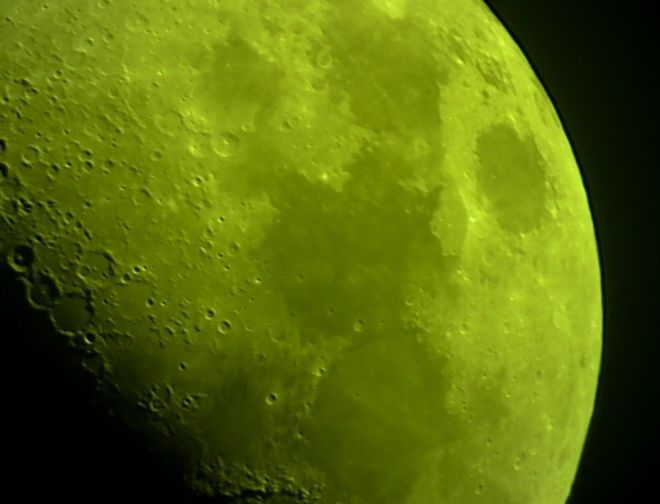 Moon with Yellow Filter