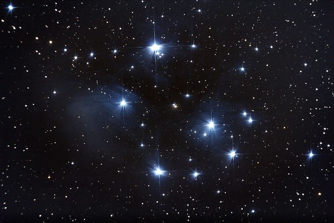 Blue Silk in the Sky - The Pleiades (M45)
