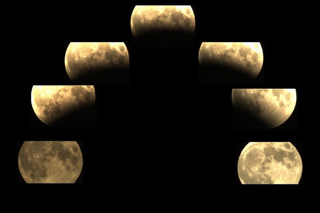 June 4th, 2012 Partial Lunar Eclipse Collage at Orion Store