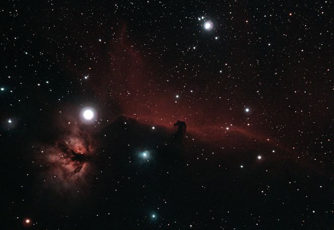 Flame Nebula and Horsehead Nebula 10-1-13 at US Store