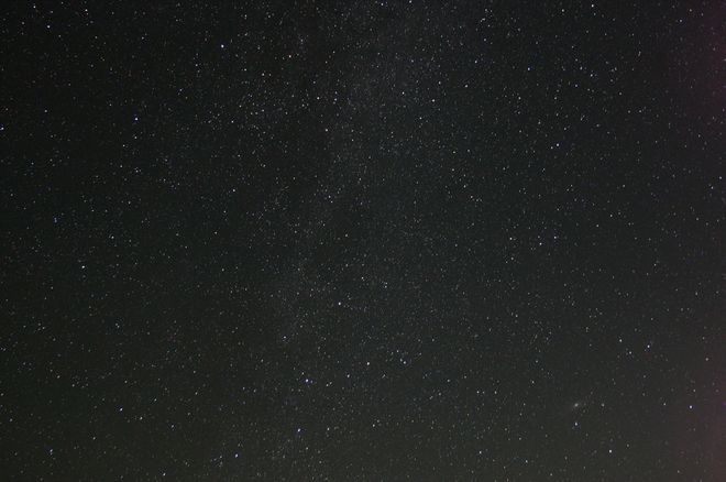 Northern Milky Way with M31 in the corner