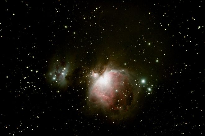 Orion's Sword: NGC 1977, M43, M42, NGC 1980