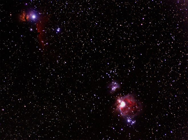 Great Orion Nebula, Horsehead Nebula, Flame Nebula