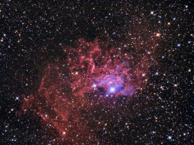 IC405 - Flaming Star Nebula in Auriga