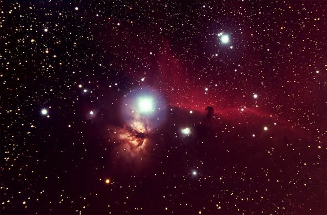 The Flame and Horsehead Nebulae